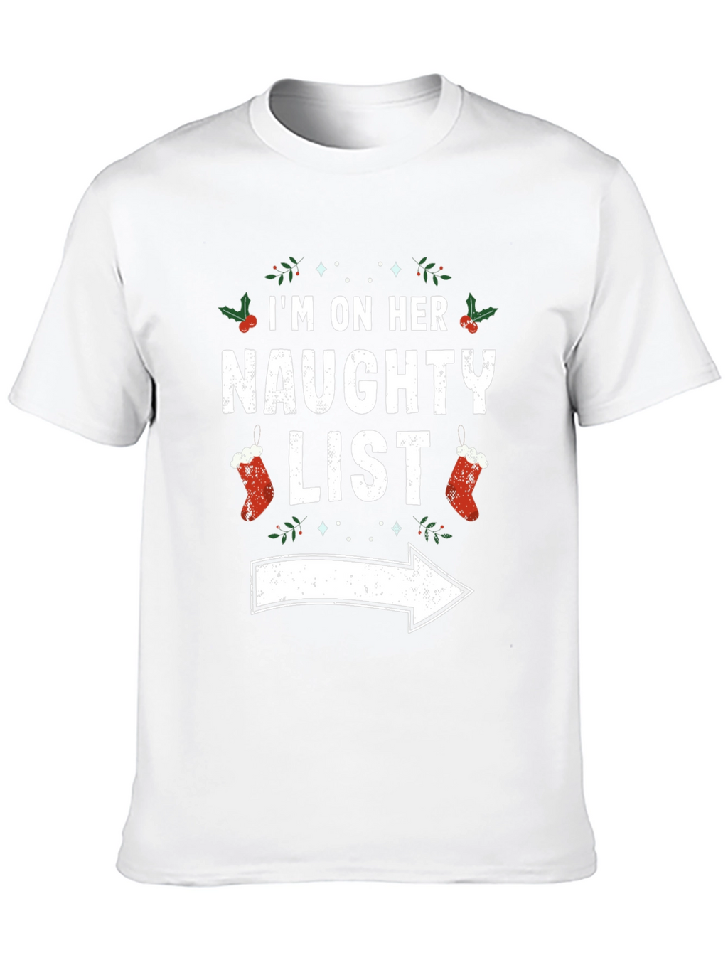 Naughty List Christmas Graphic Tee