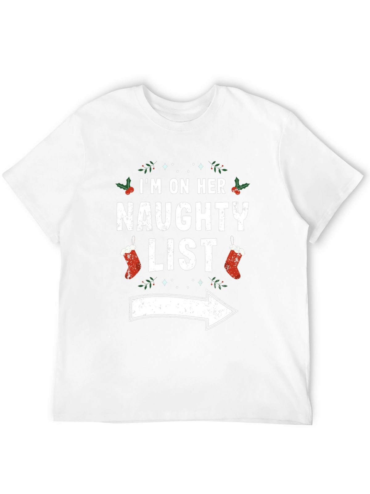 Naughty List Christmas Graphic Tee