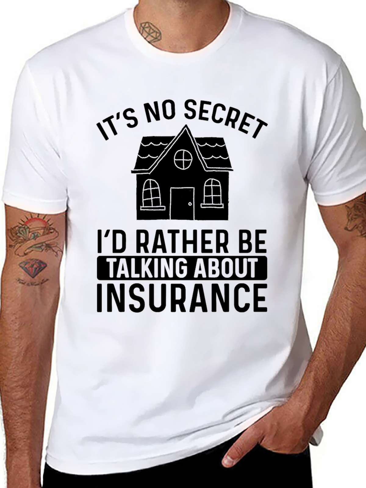Insurance Lover Black T-Shirt