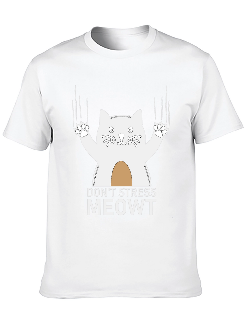 Dont Stress Meowt T-Shirt - Funny Cat Tee