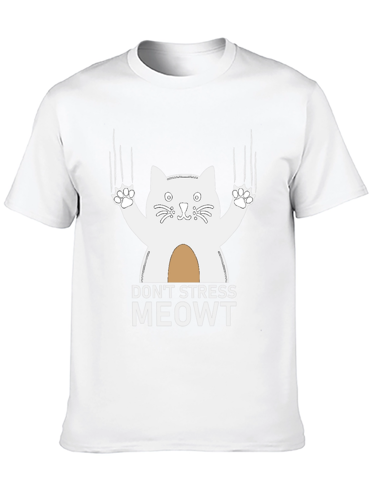 Dont Stress Meowt T-Shirt - Funny Cat Tee