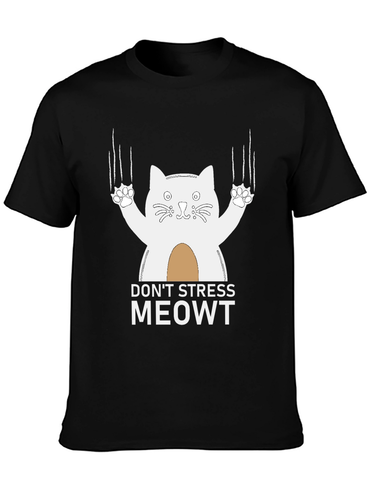Dont Stress Meowt T-Shirt - Funny Cat Tee