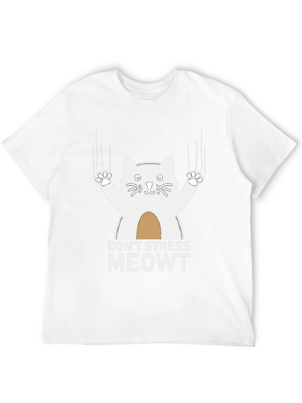 Dont Stress Meowt T-Shirt - Funny Cat Tee