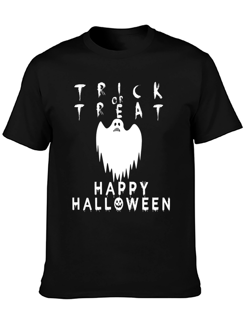 Trick or Treat Ghost Halloween Graphic Tee
