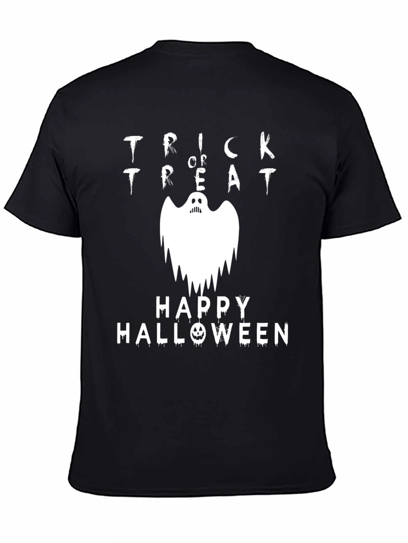 Trick or Treat Ghost Halloween Graphic Tee