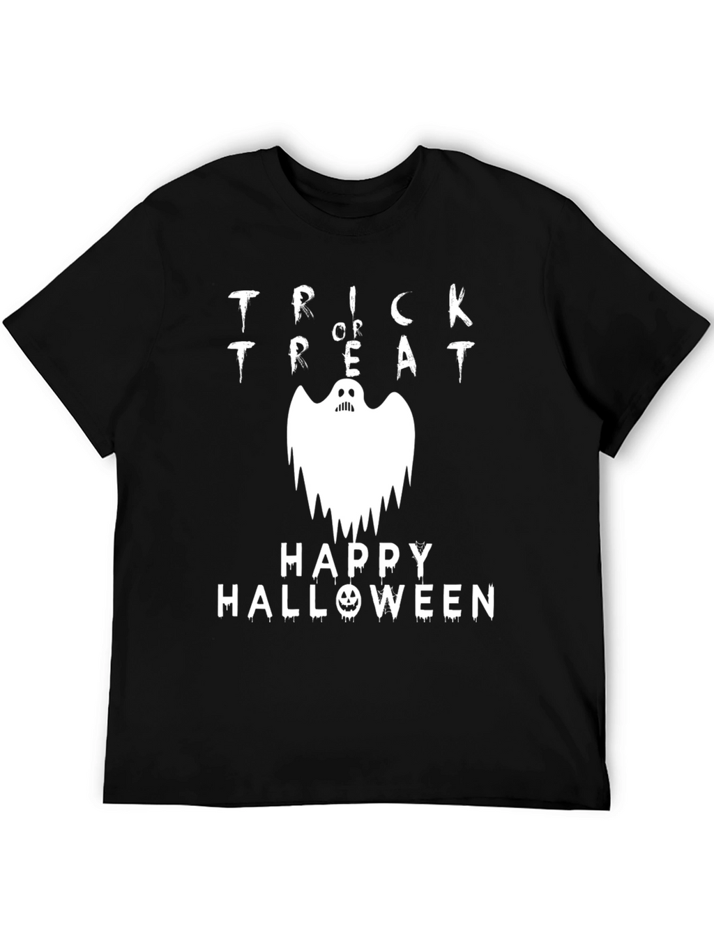 Trick or Treat Ghost Halloween Graphic Tee