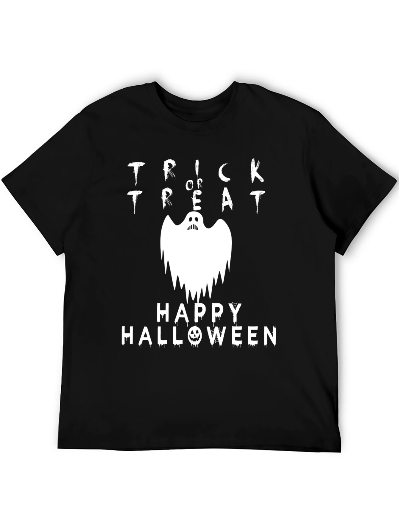 Trick or Treat Ghost Halloween Graphic Tee