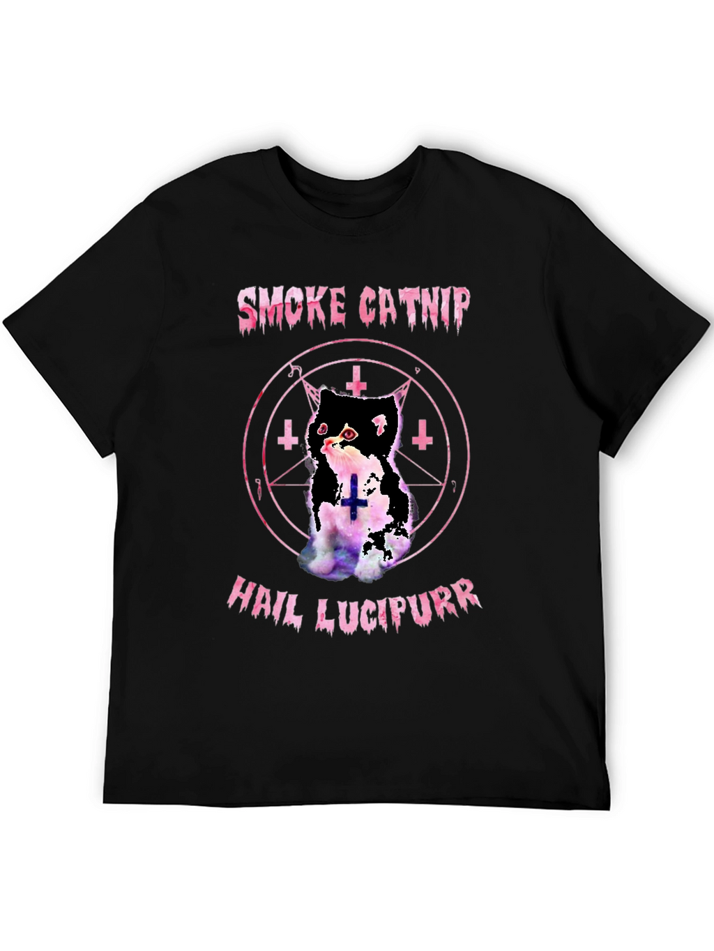 Smoke Catnip Hail Lucipurr Graphic T-Shirt