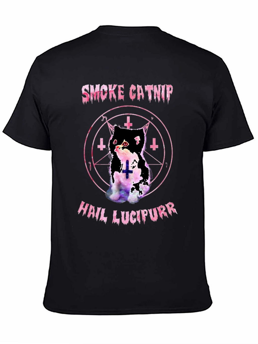 Smoke Catnip Hail Lucipurr Graphic T-Shirt