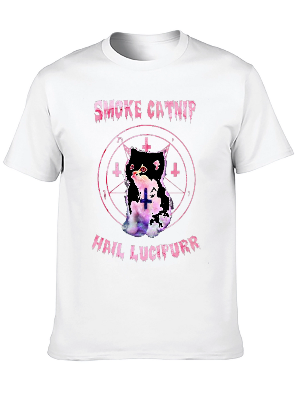 Smoke Catnip Hail Lucipurr Graphic T-Shirt