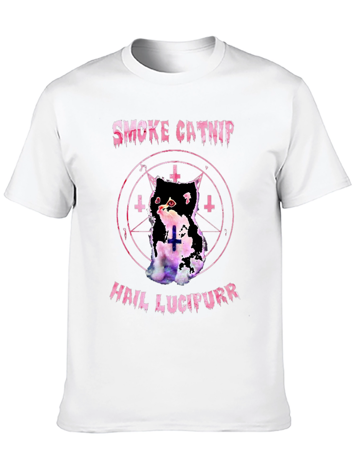 Smoke Catnip Hail Lucipurr Graphic T-Shirt