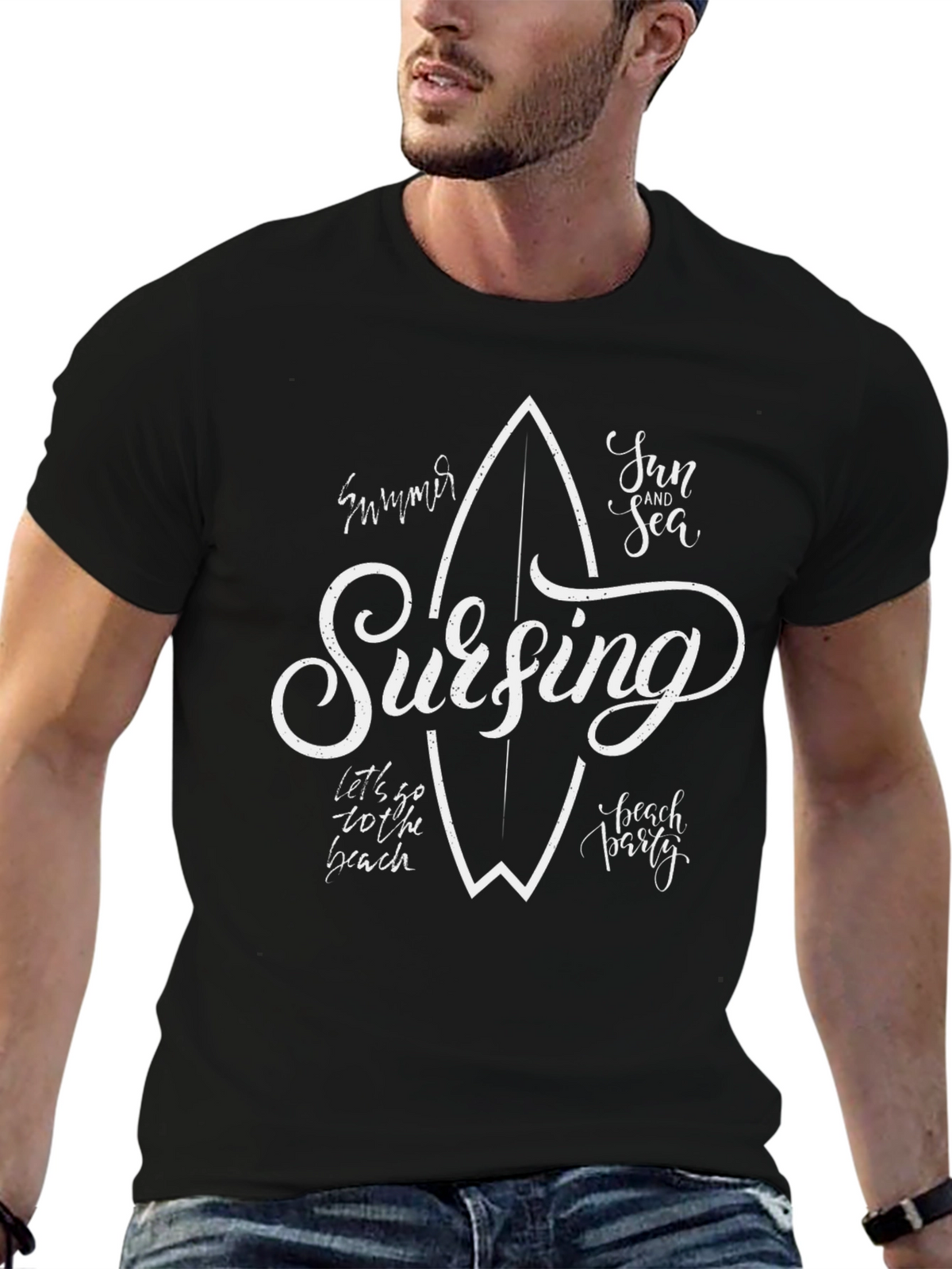 Surfing Summer Beach T-Shirt