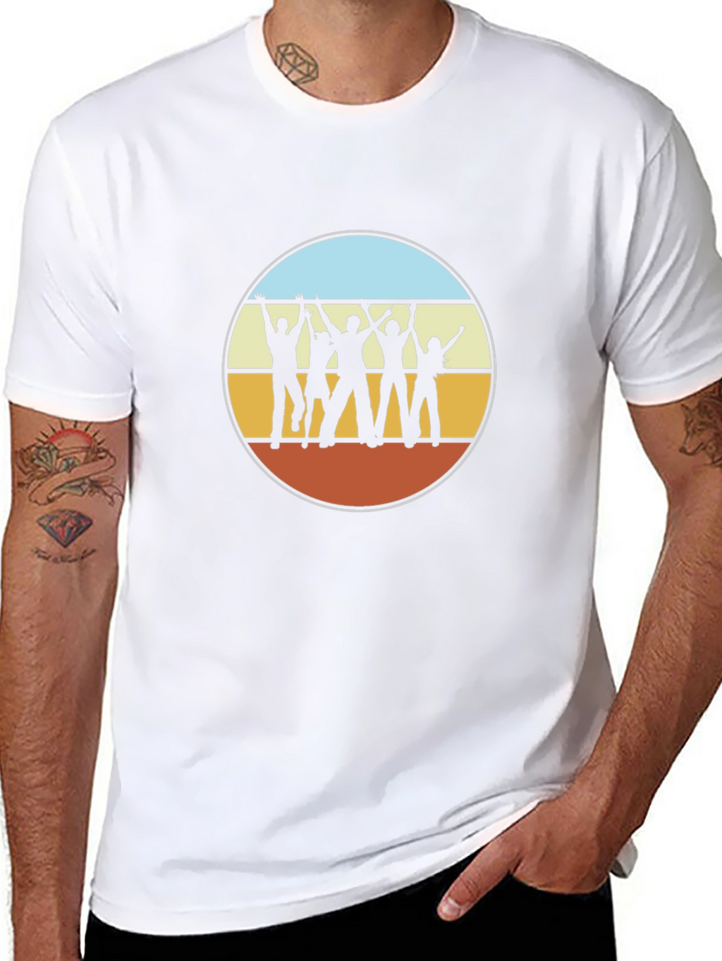 Retro Silhouette Graphic T-Shirt