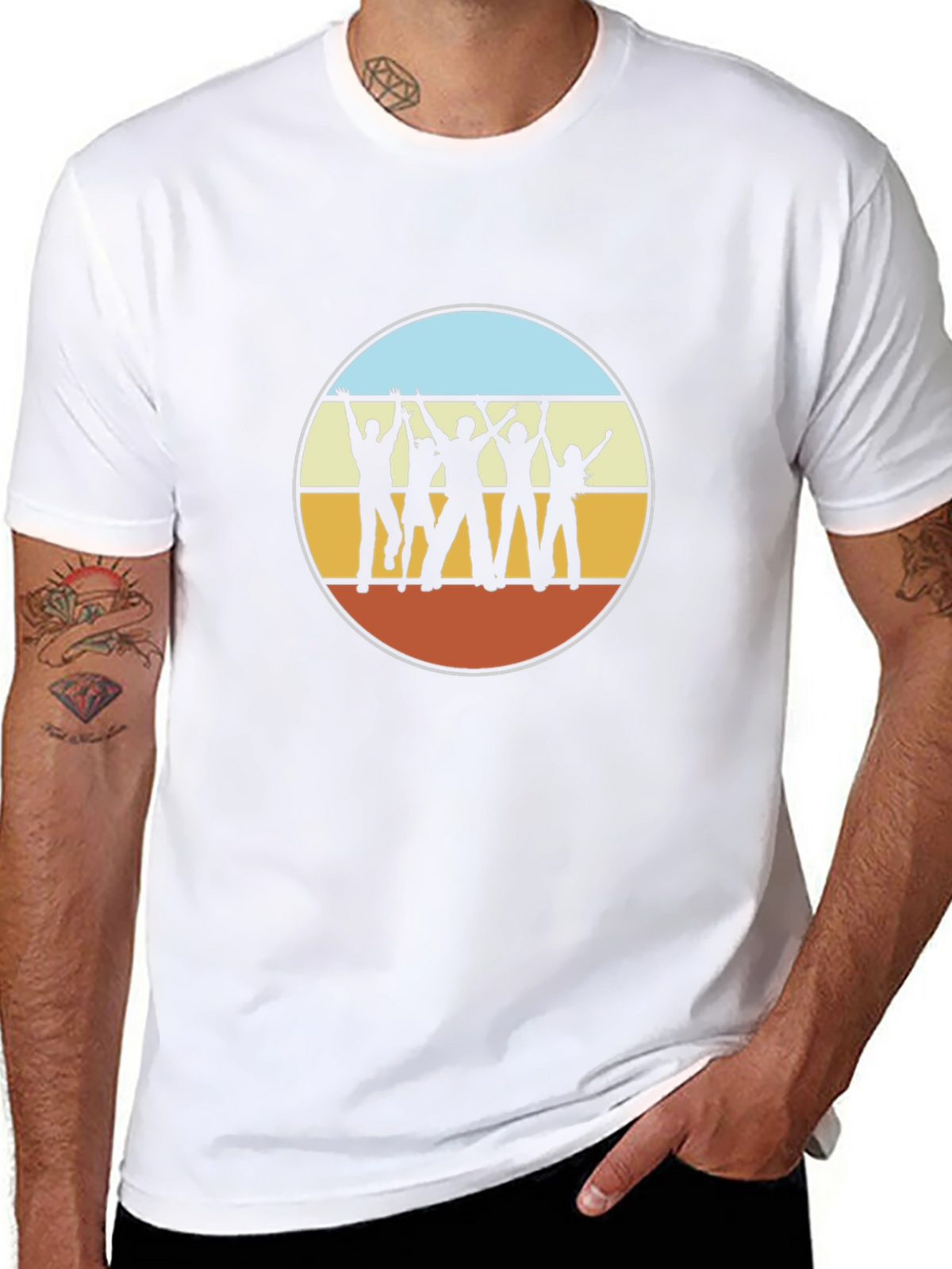 Retro Silhouette Graphic T-Shirt