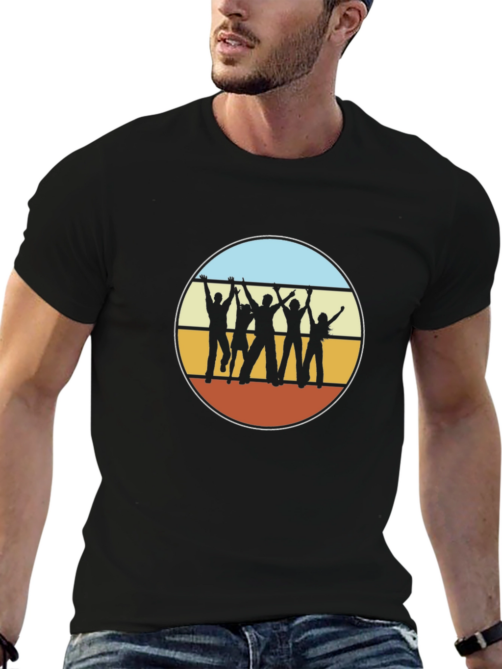 Retro Silhouette Graphic T-Shirt
