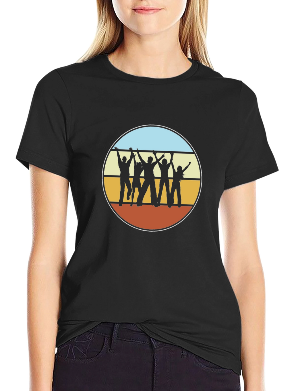 Retro Silhouette Graphic T-Shirt
