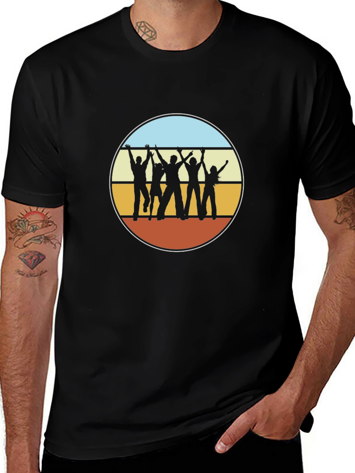 Retro Silhouette Graphic T-Shirt