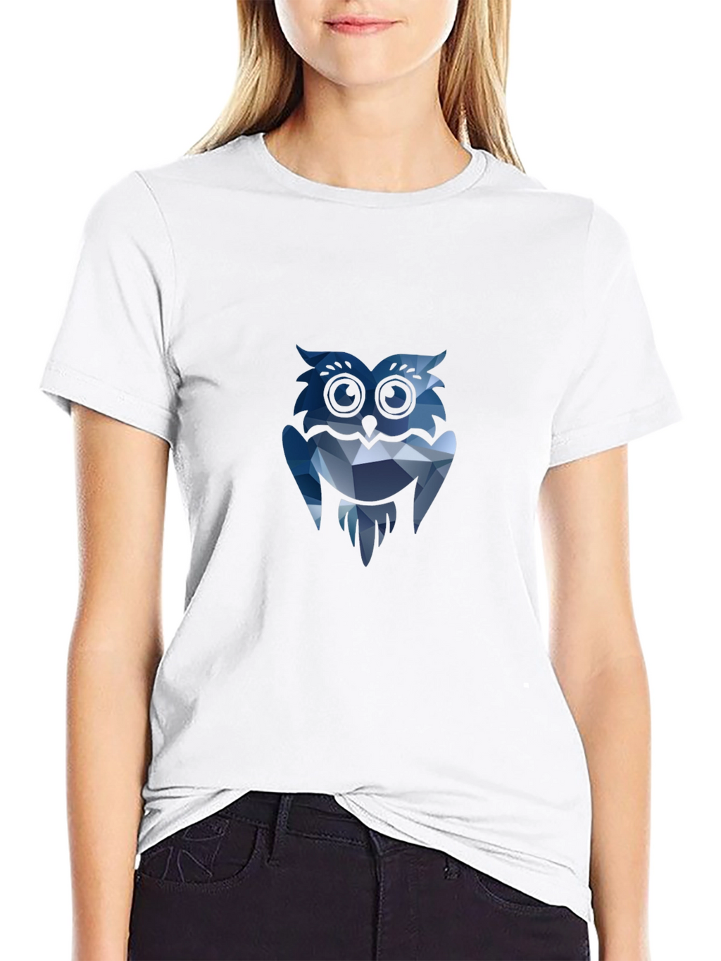 Geometric Owl Graphic T-Shirt - Modern & Stylish