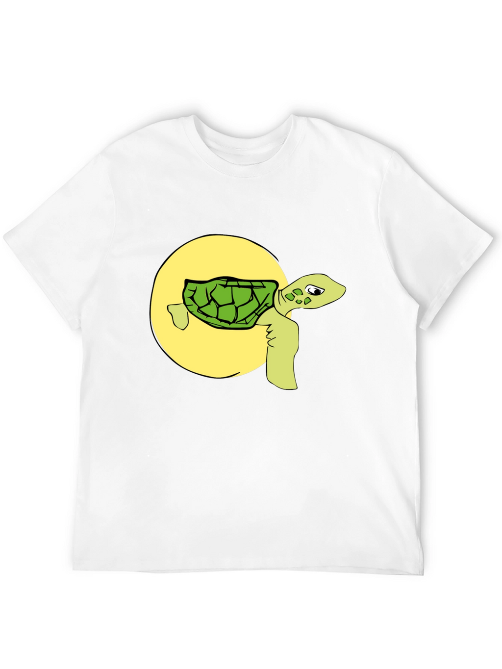 Funny Turtle Graphic Tee - Black