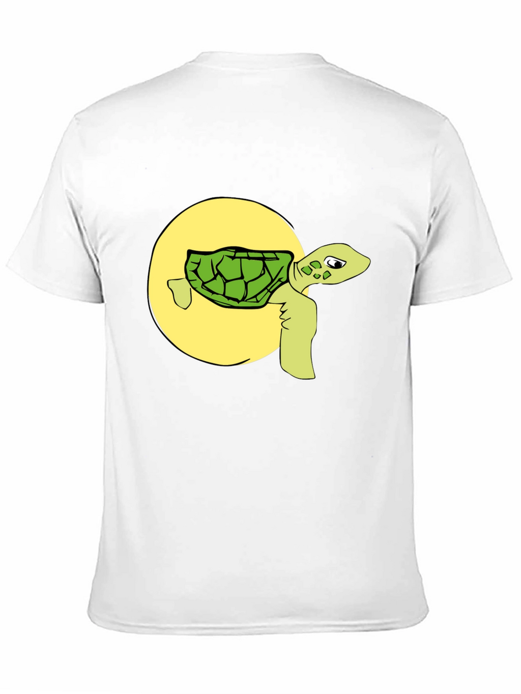 Funny Turtle Graphic Tee - Black