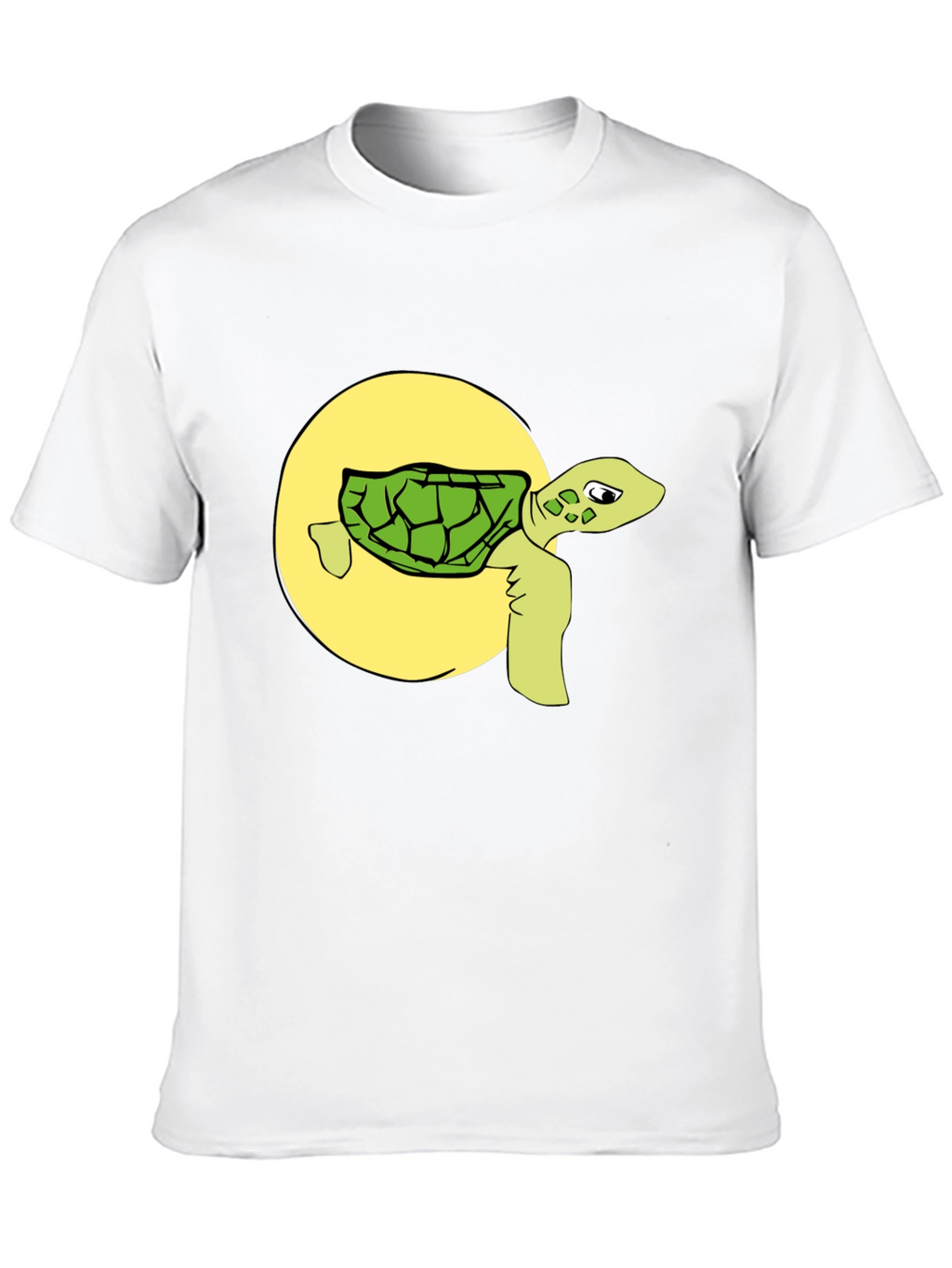 Funny Turtle Graphic Tee - Black