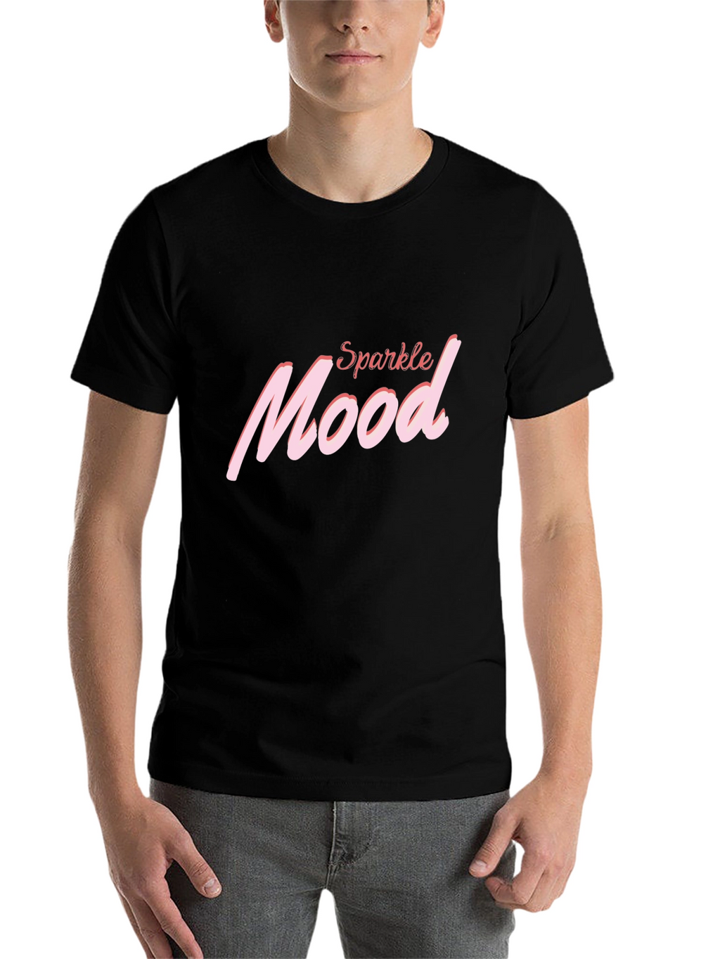 Sparkle Mood T-Shirt - Soft Cotton Blend Trendy Design