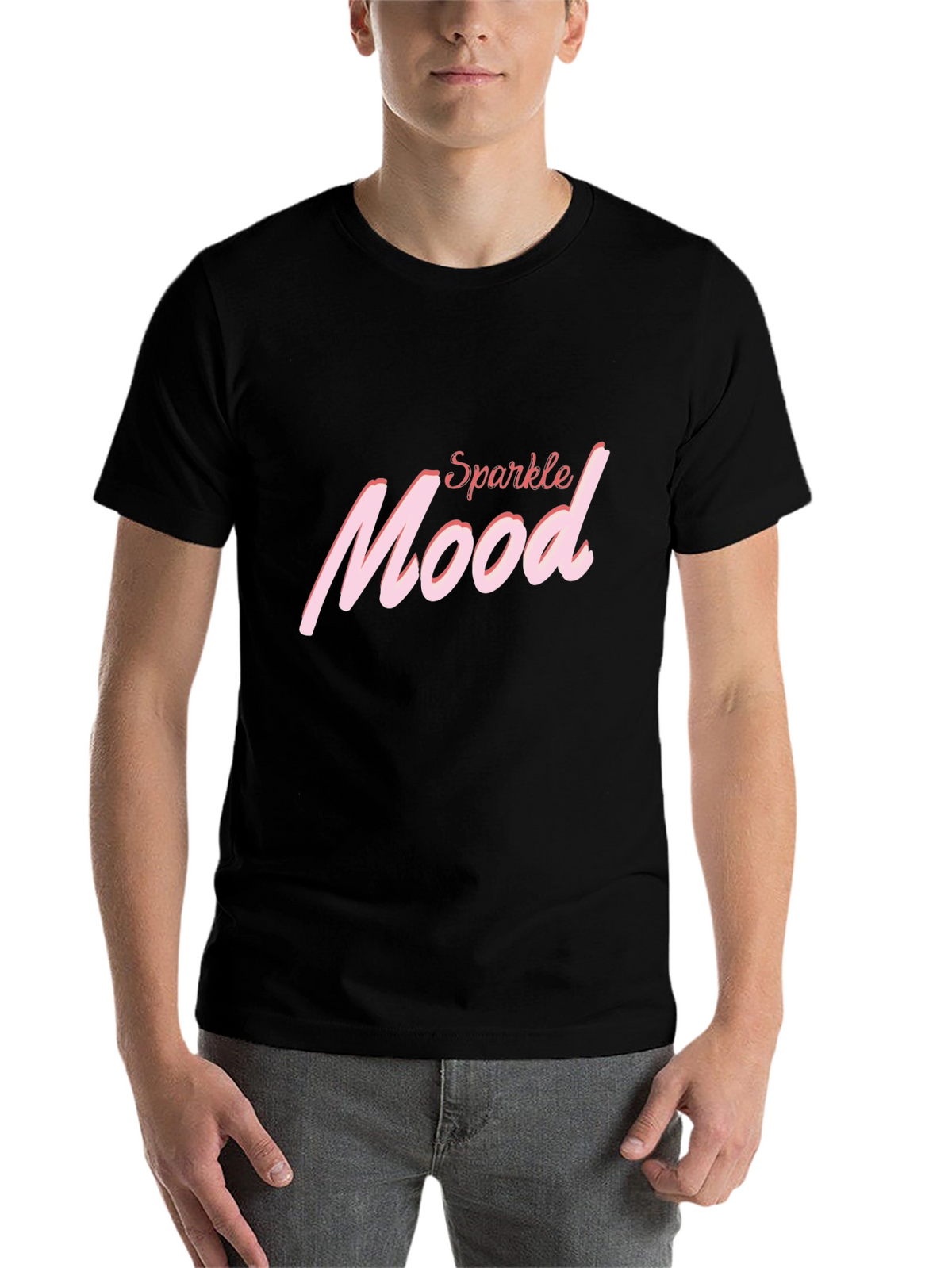 Sparkle Mood T-Shirt - Soft Cotton Blend Trendy Design