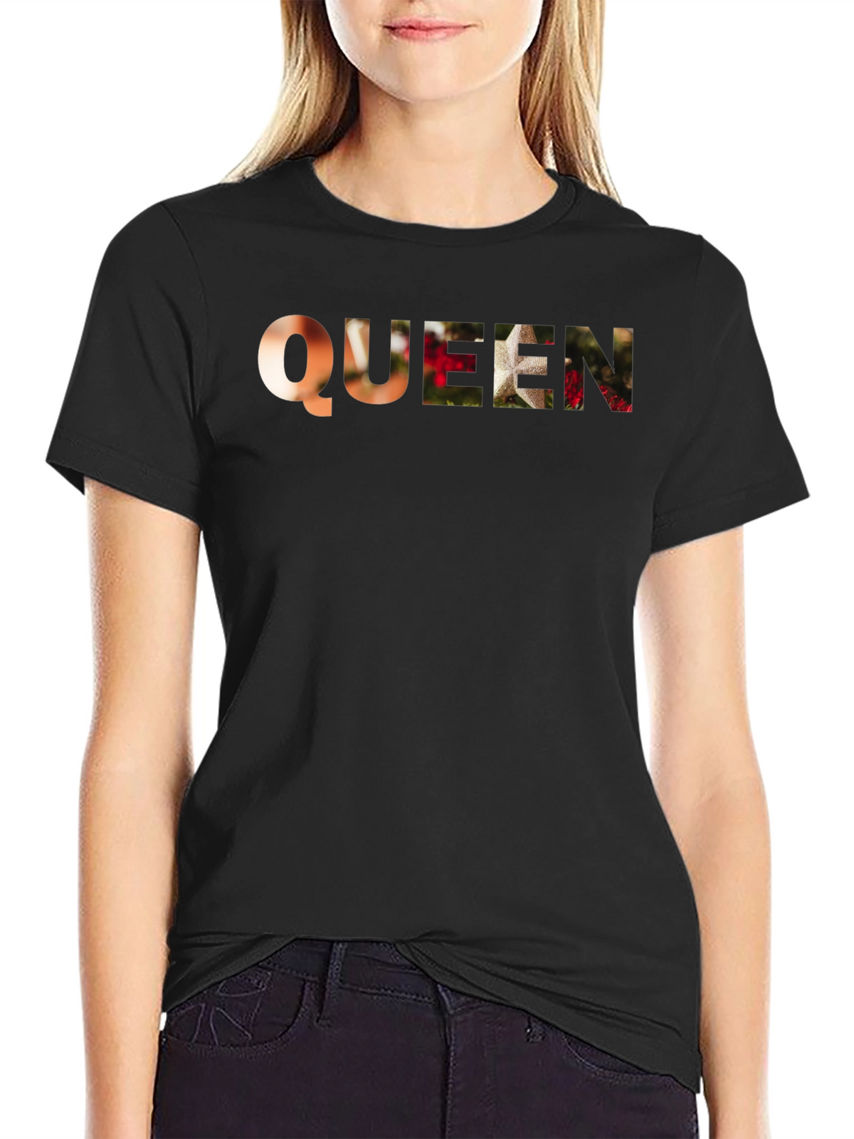 Queen Graphic Tee - Stylish Black T-Shirt