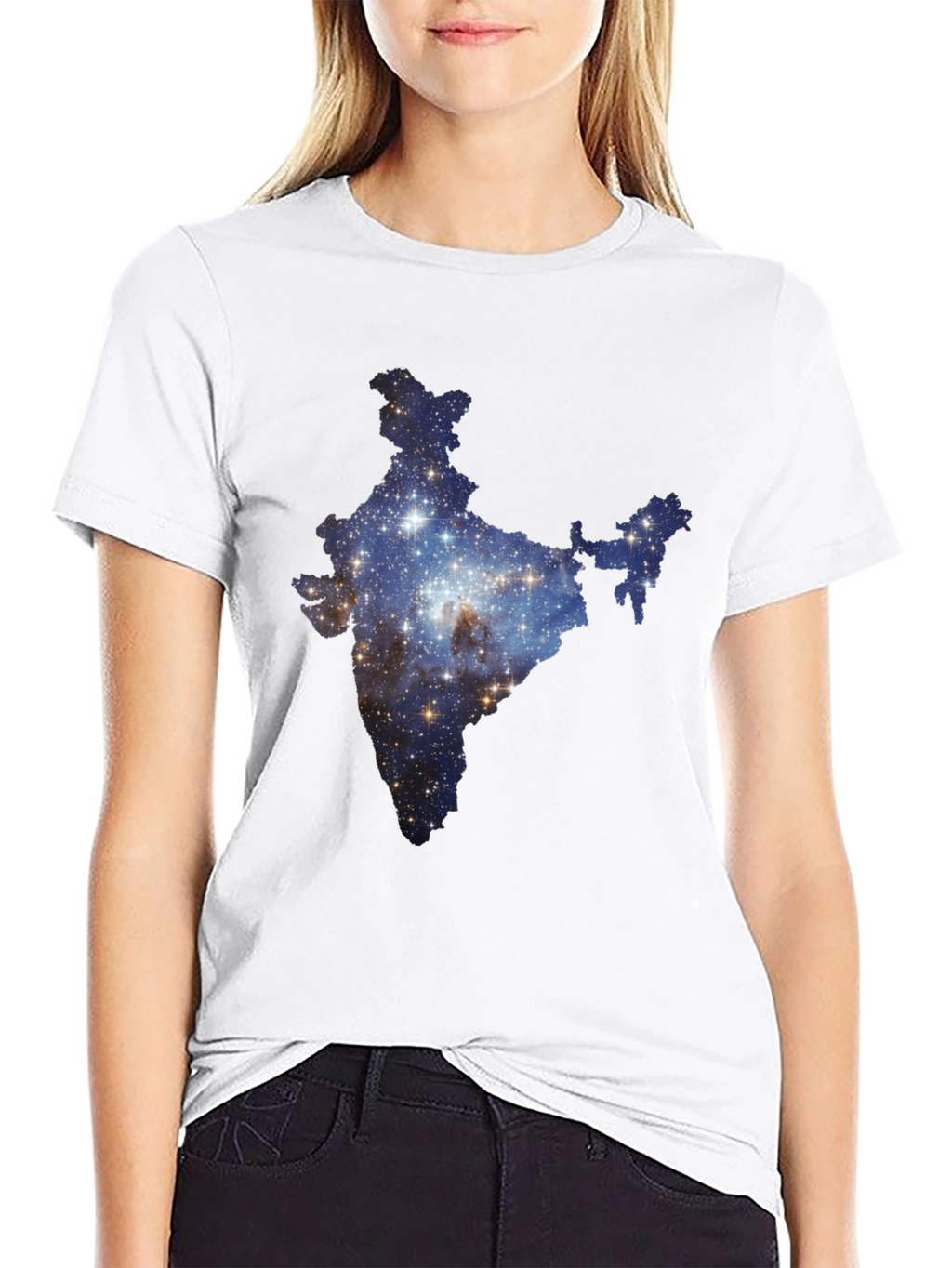India Galaxy T-Shirt - Cosmic Subcontinent Tee