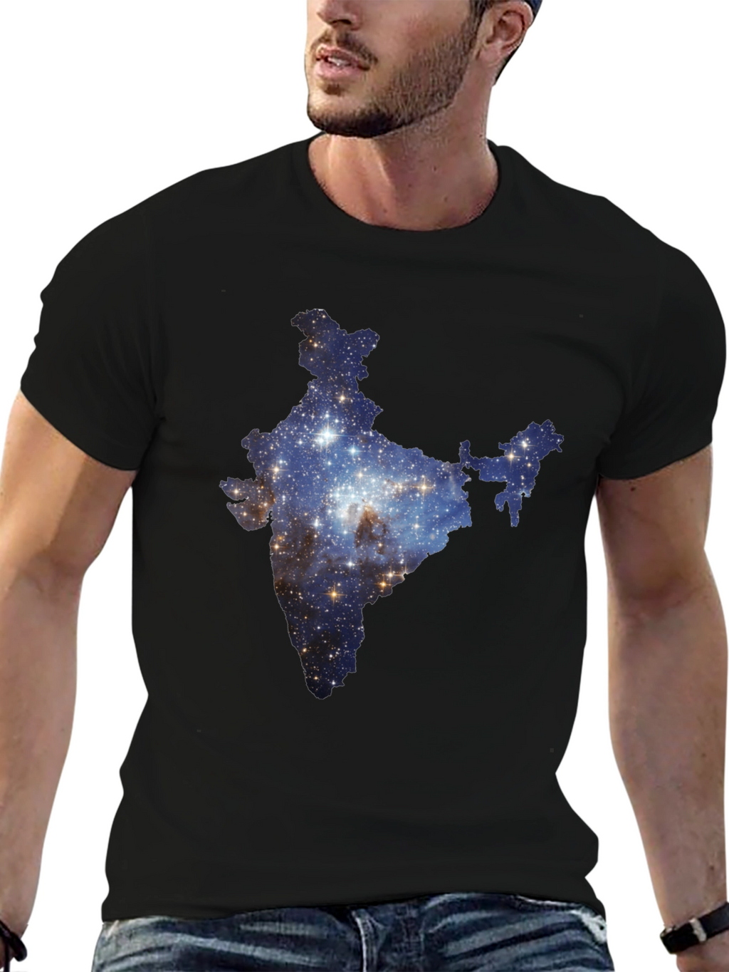 India Galaxy T-Shirt - Cosmic Subcontinent Tee