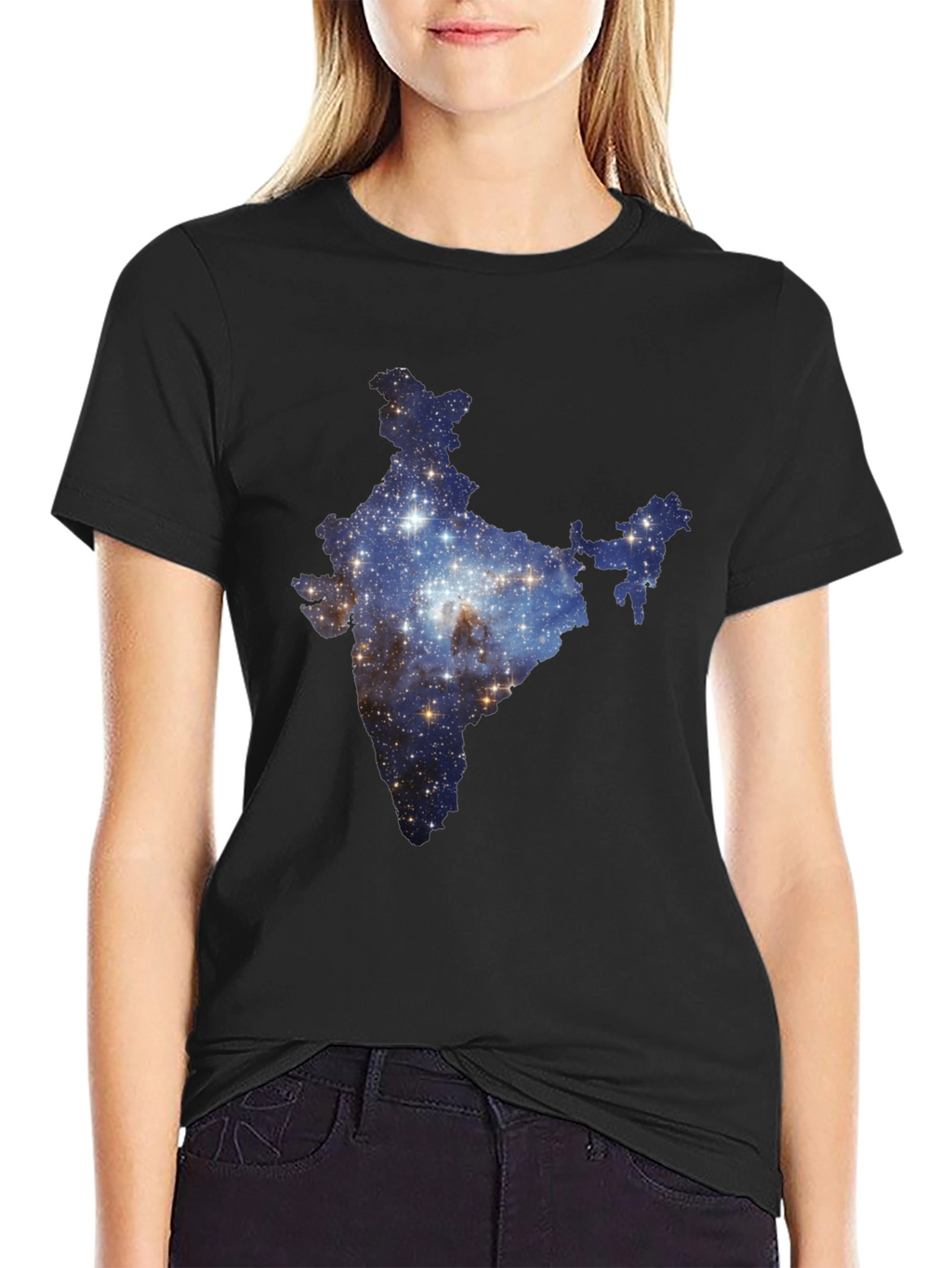 India Galaxy T-Shirt - Cosmic Subcontinent Tee