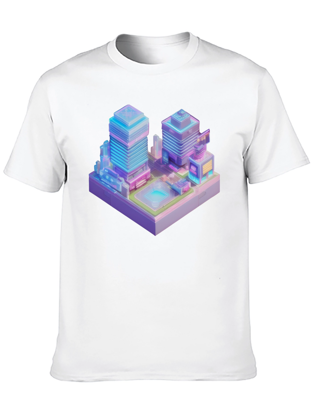Cyberpunk Cityscape Graphic Tee