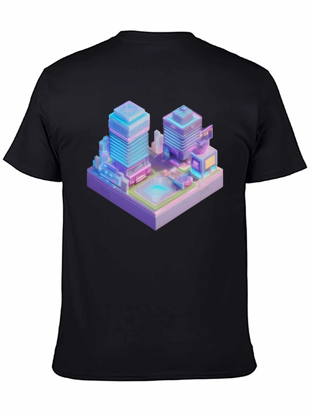 Cyberpunk Cityscape Graphic Tee
