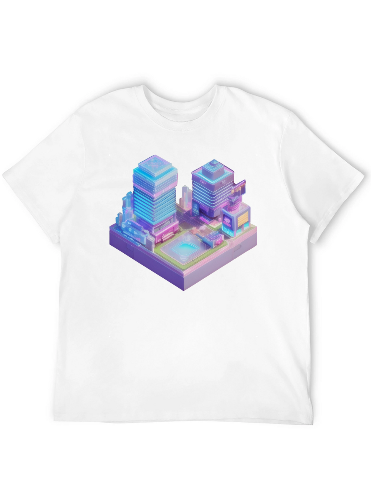 Cyberpunk Cityscape Graphic Tee