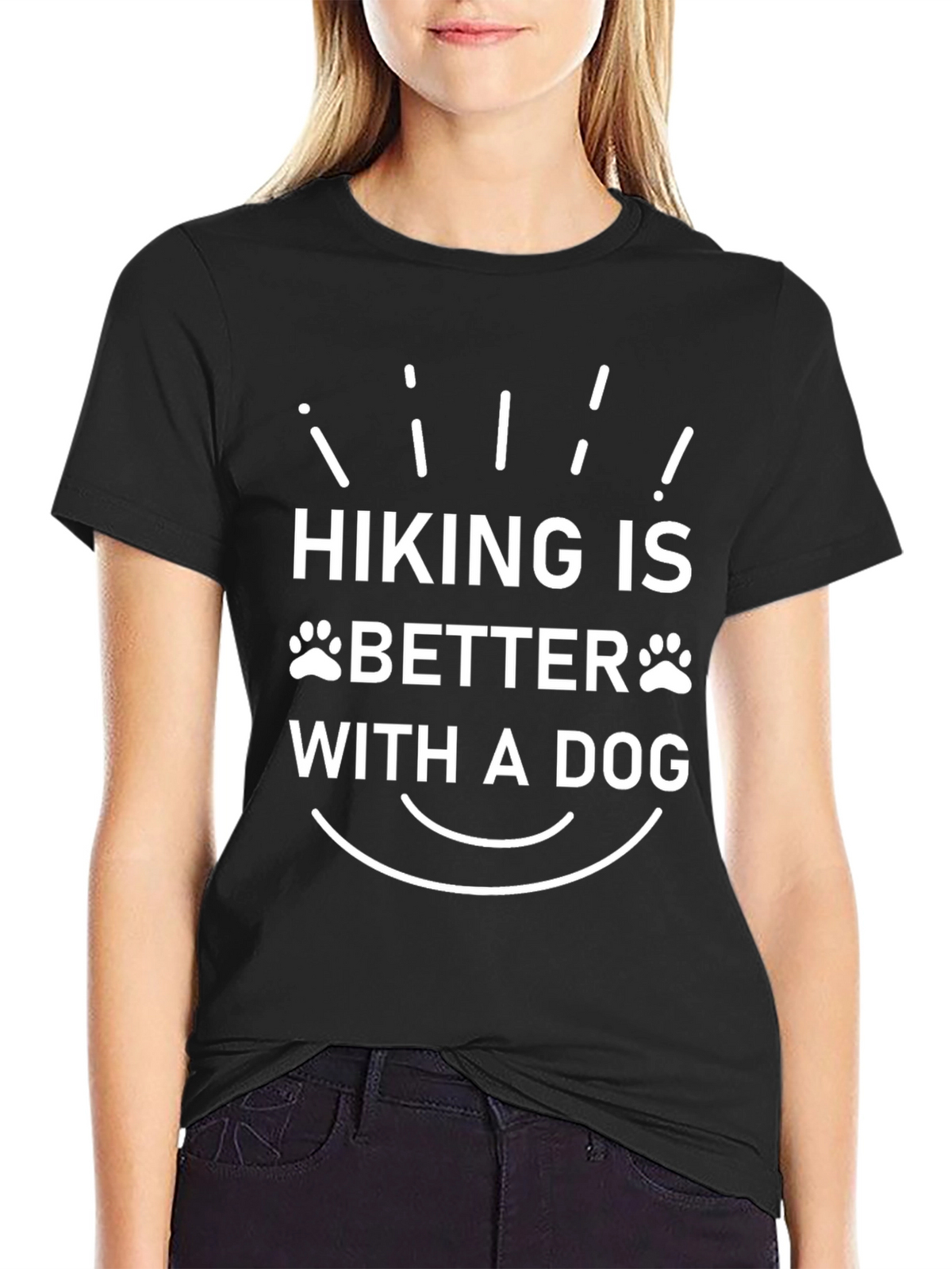 Hiking is Better with a Dog Graphic Tee