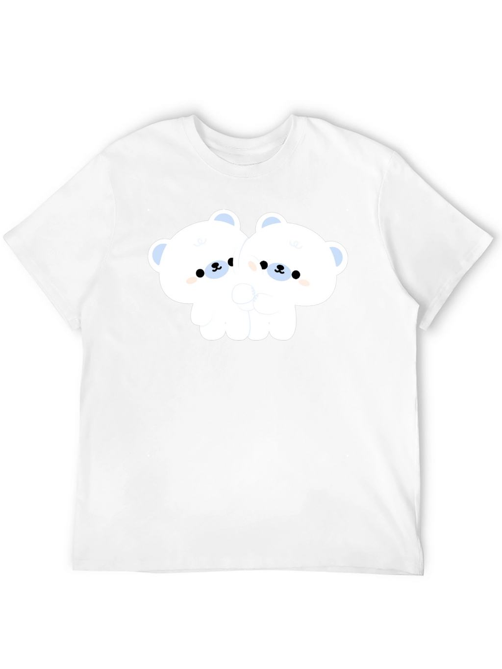 Cute Bear Hug Black T-Shirt