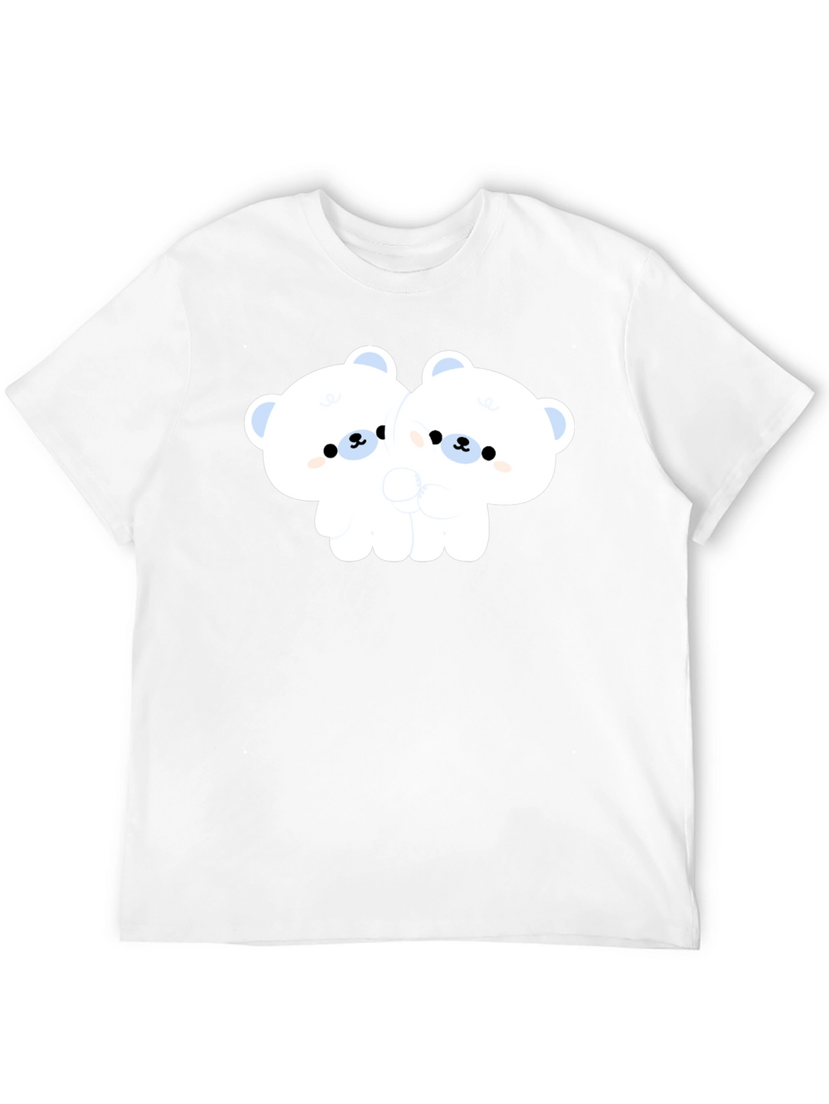 Cute Bear Hug Black T-Shirt