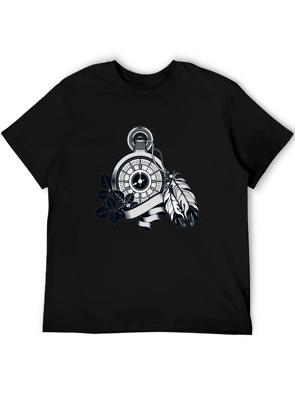 Pocket Watch Feather Graphic Tee