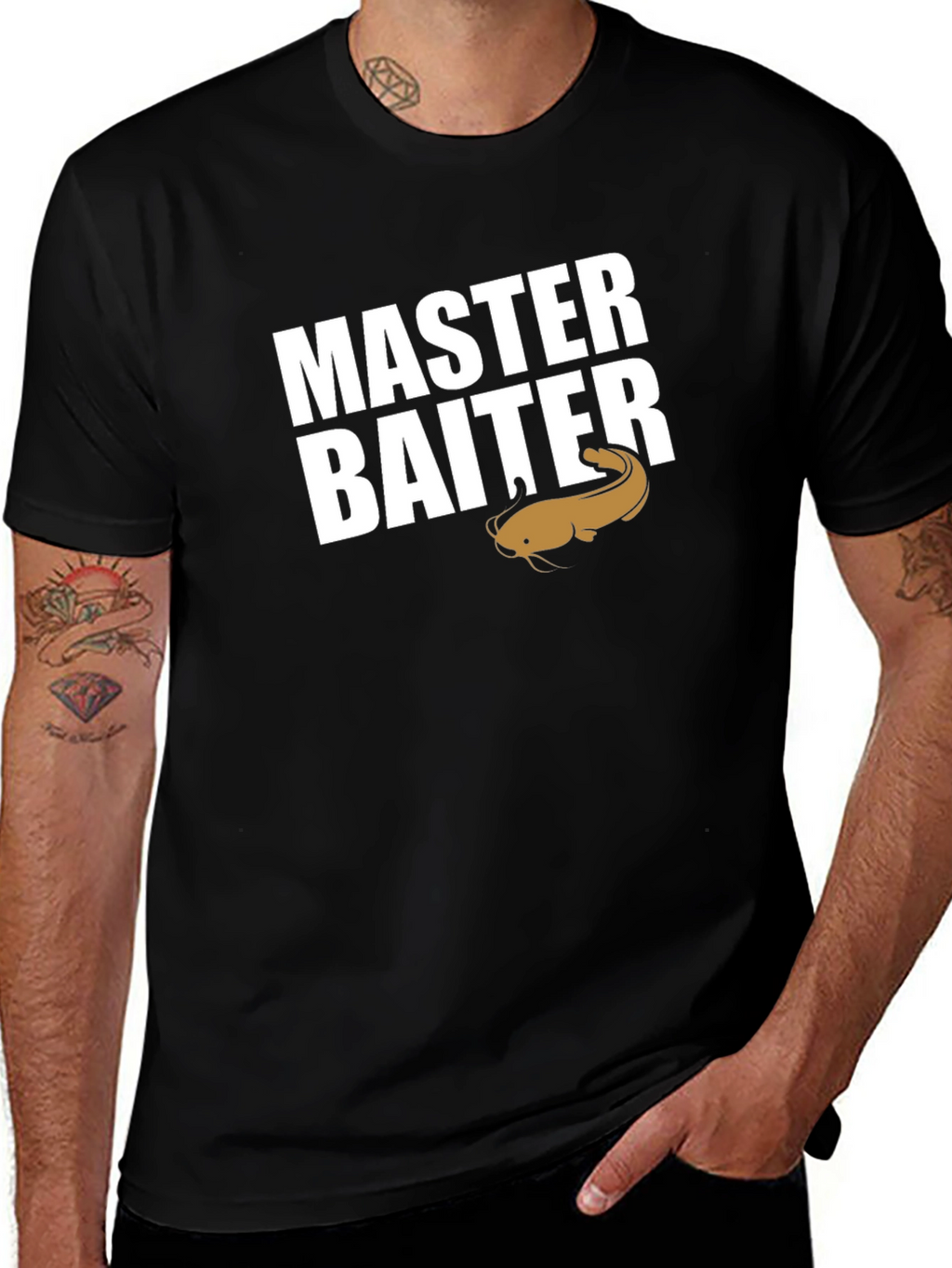 Master Baiter T-Shirt - Fishing Humor Tee