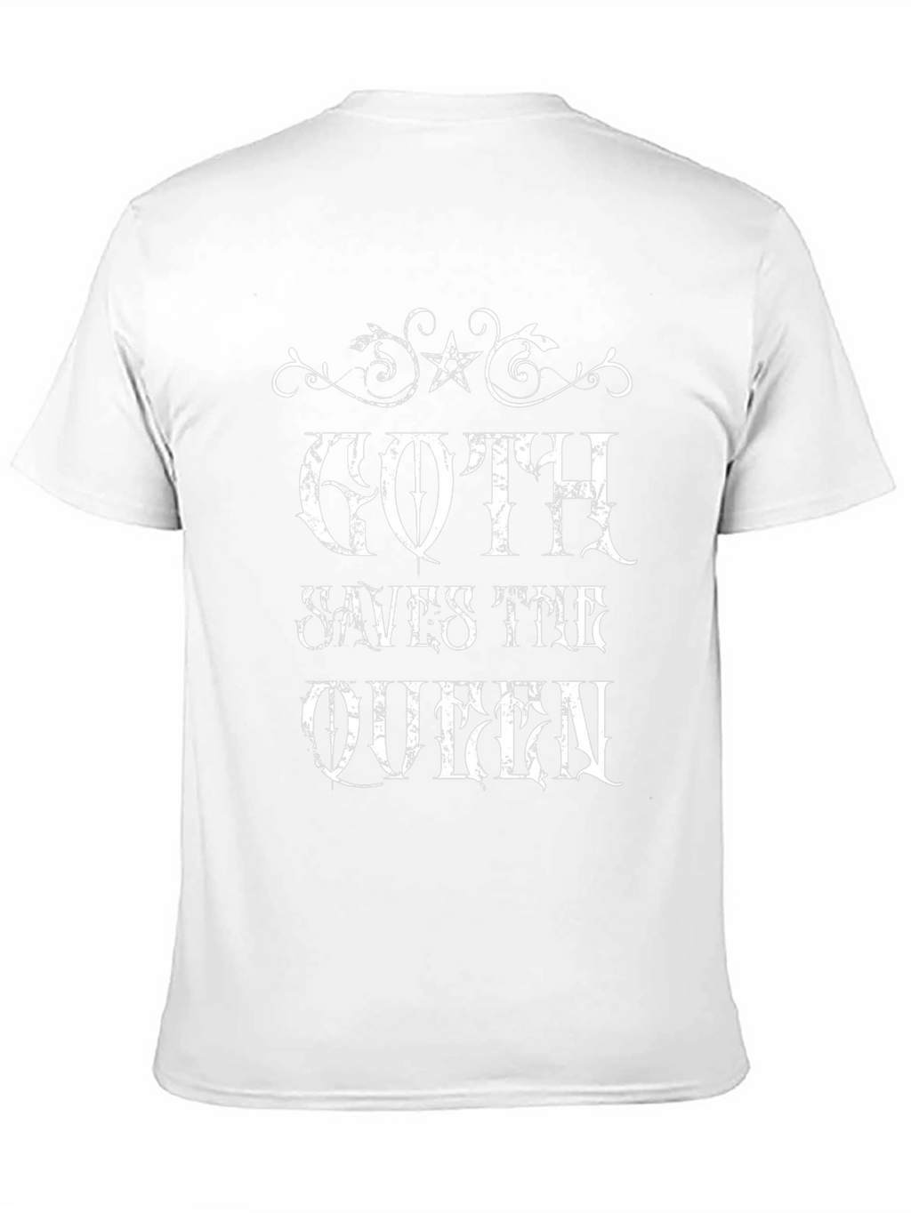 Goth Saves the Queen Black Graphic Tee