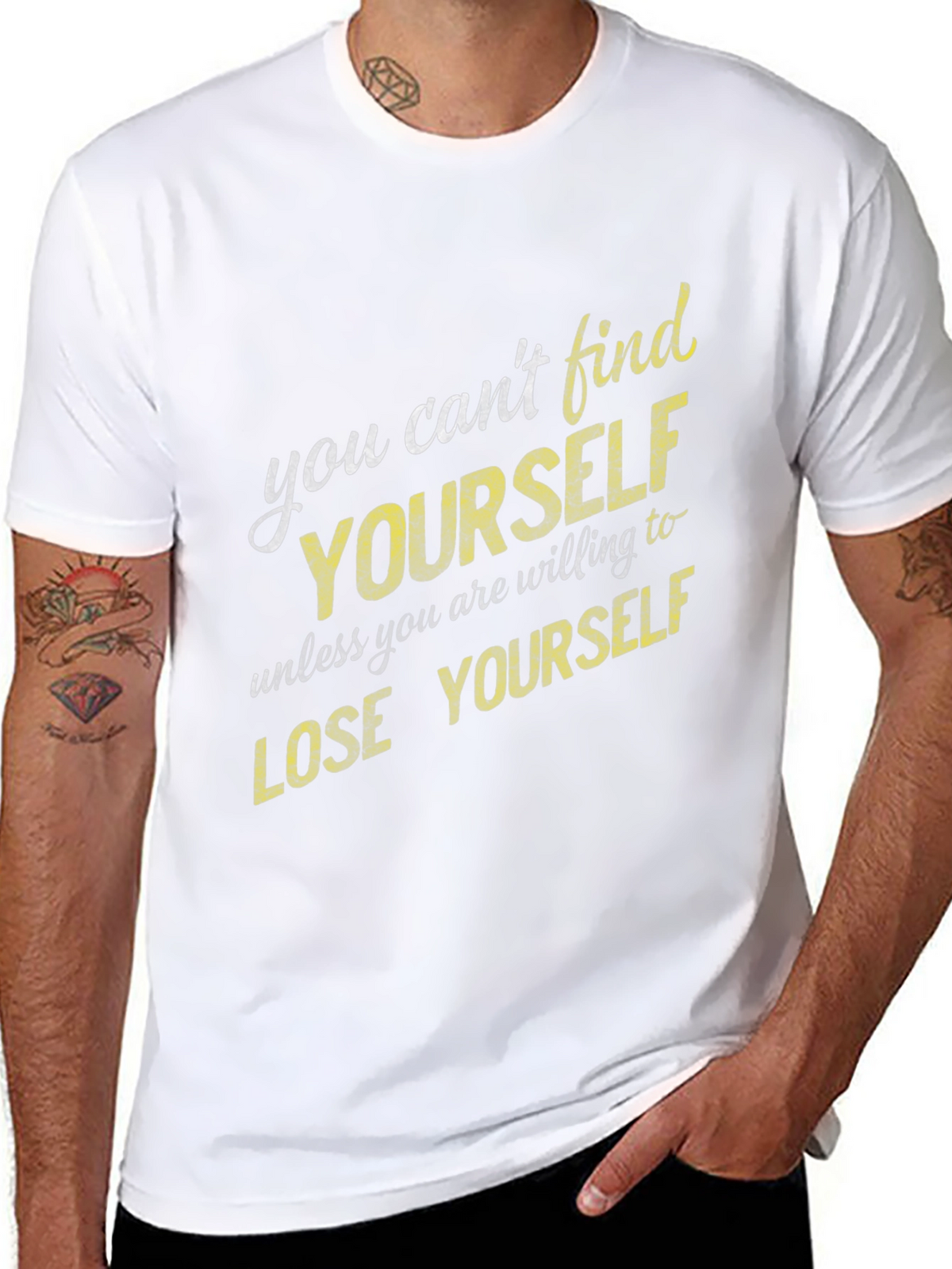 Inspirational Graphic Tee - Find Yourself