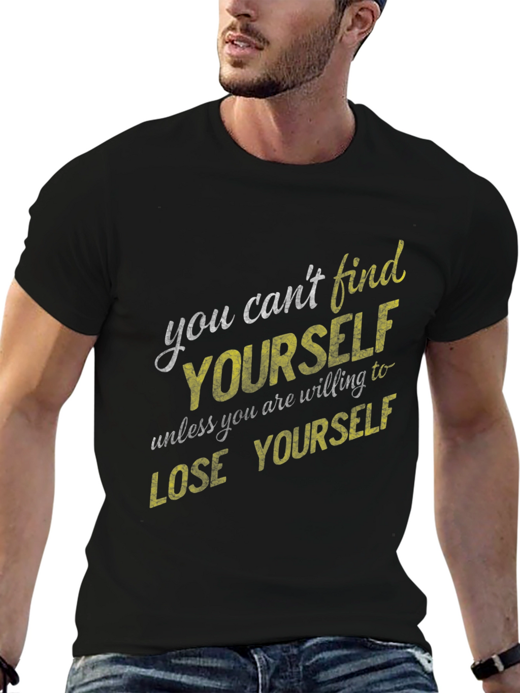 Inspirational Graphic Tee - Find Yourself