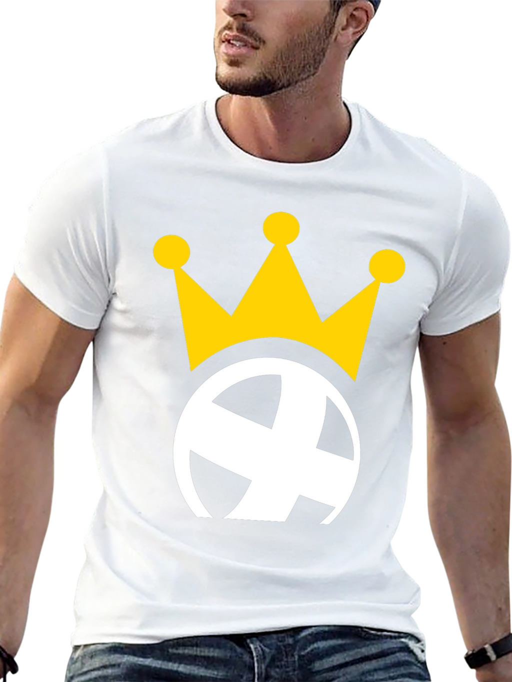 Crowned Globe Black Graphic Tee