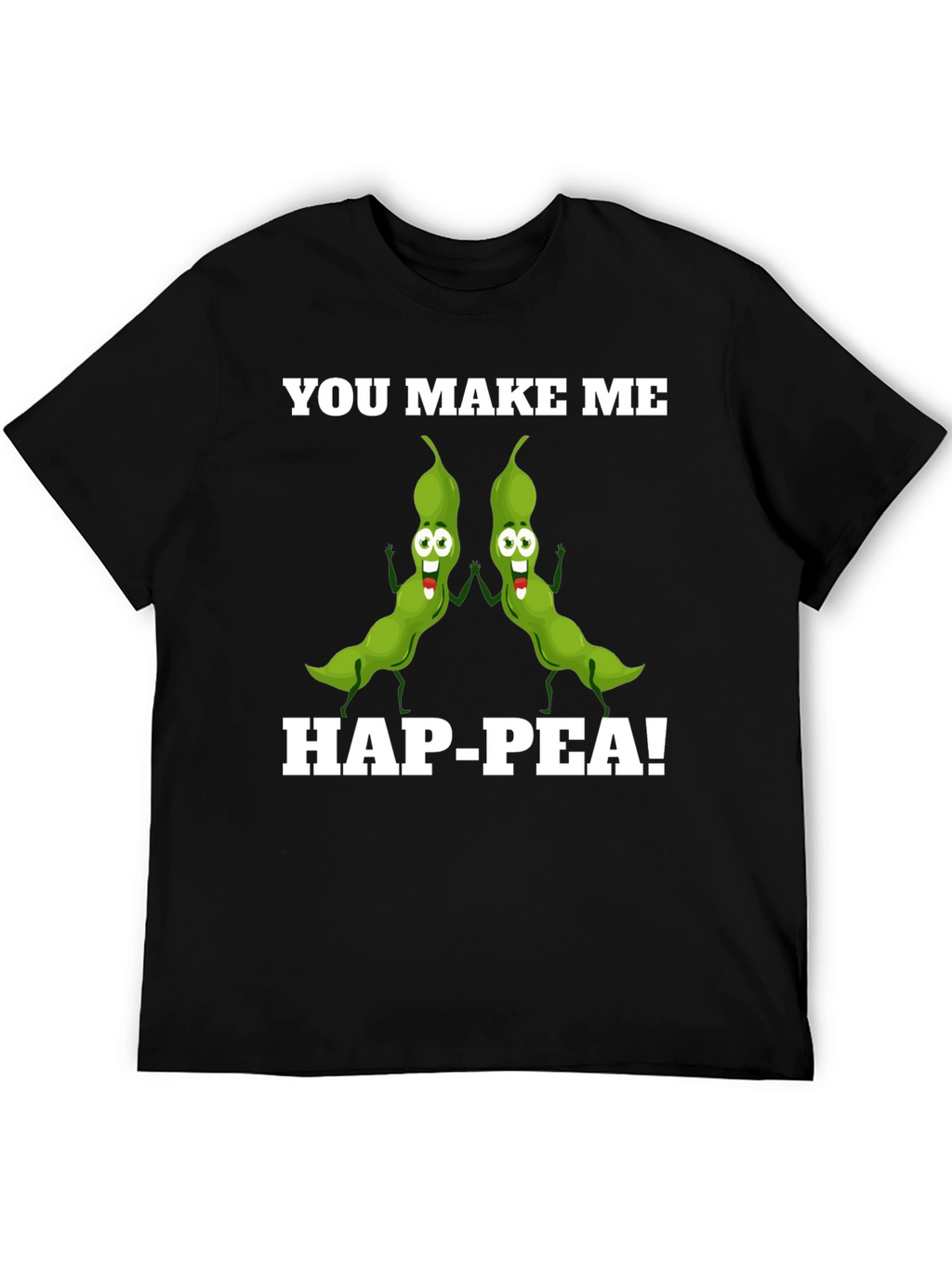 Hap-Pea! Funny Pea Pod Pun T-Shirt