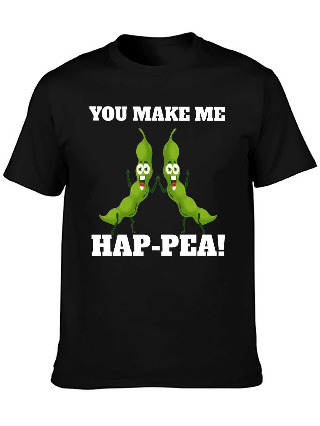 Hap-Pea! Funny Pea Pod Pun T-Shirt