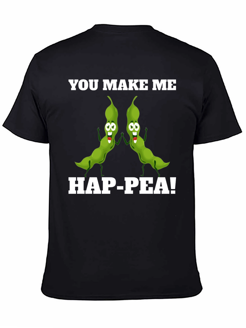 Hap-Pea! Funny Pea Pod Pun T-Shirt