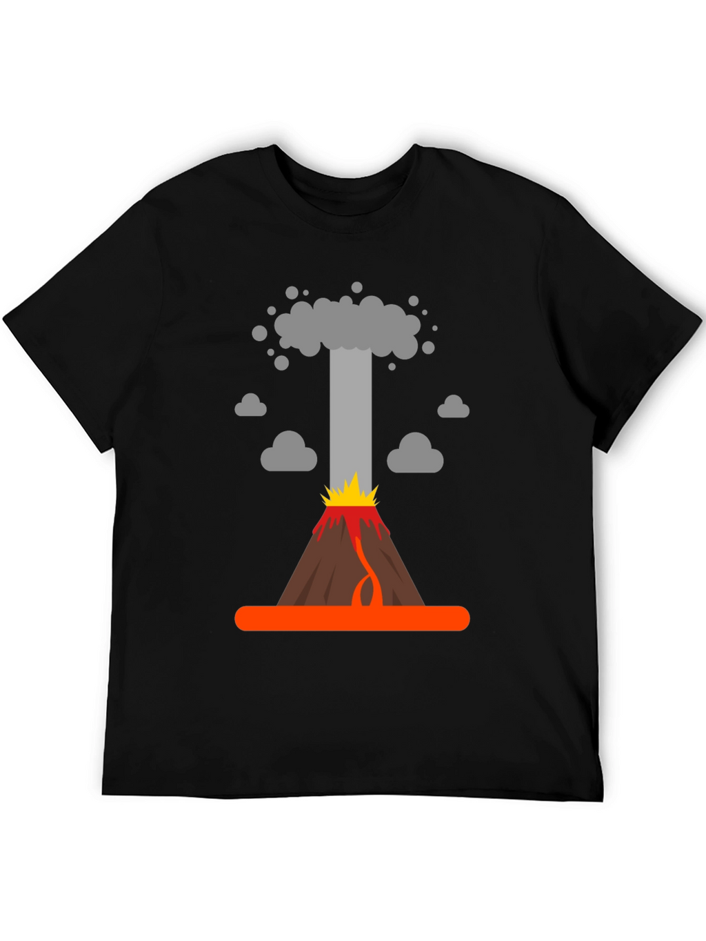 Volcano Eruption Graphic T-Shirt - Bold Design