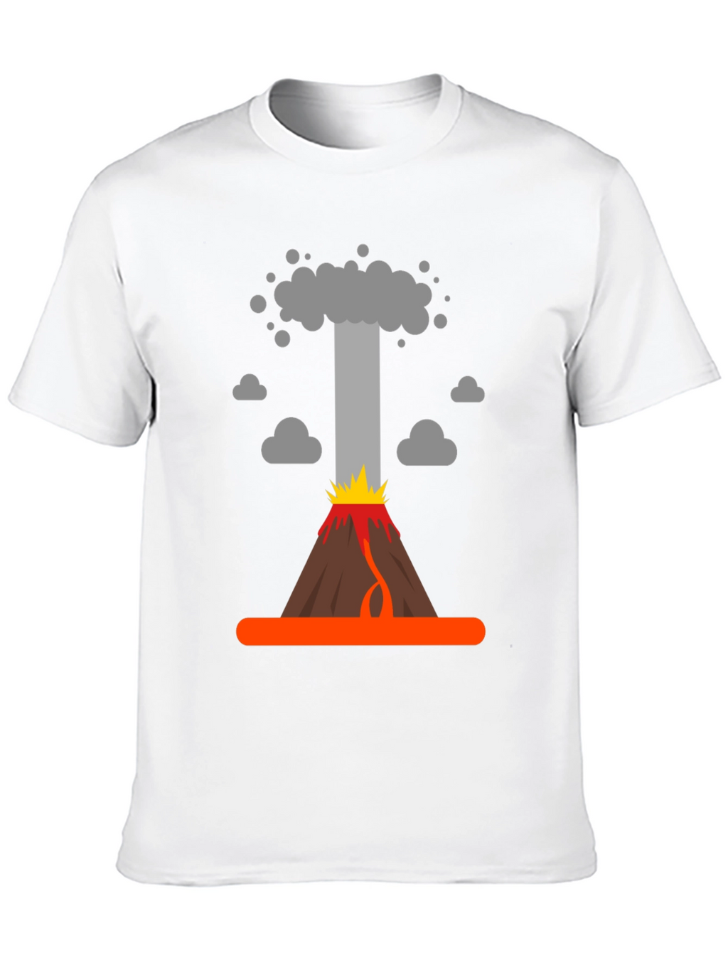 Volcano Eruption Graphic T-Shirt - Bold Design
