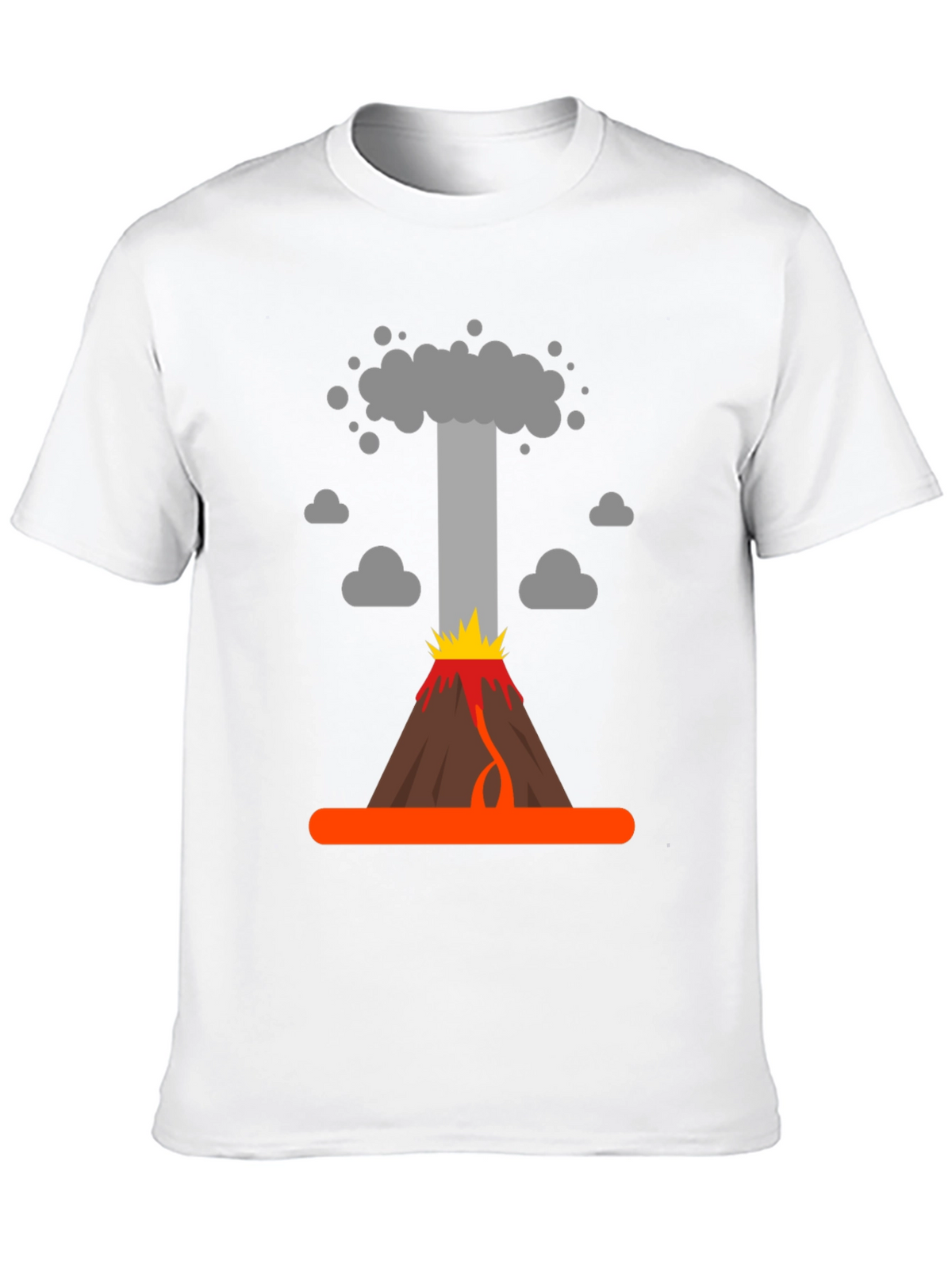 Volcano Eruption Graphic T-Shirt - Bold Design