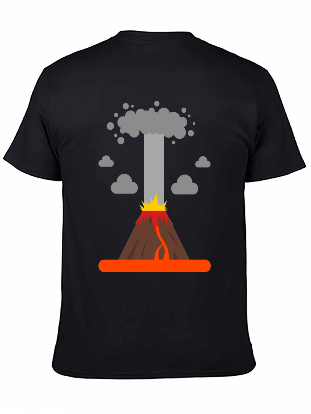 Volcano Eruption Graphic T-Shirt - Bold Design